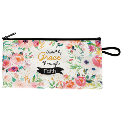 Kleines Täschchen "Grace" im Vintage Blumenmuster mit Reißverschluss 18 cm