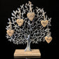 Lebensbaum 33x30 cm mit 5 individuellen Gravurherzen | personalisiertes Geschenk