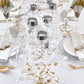 Organza goldender Brokat Natur 9m x 36cm | Tischläufer Hochzeit
