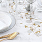 Organza goldender Brokat Natur 9m x 36cm | Tischläufer Hochzeit