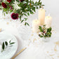 Organza goldender Brokat Natur 9m x 36cm | Tischläufer Hochzeit