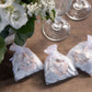Organzasäckchen "just married" weiß rosegold