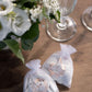Organzasäckchen "just married" weiß rosegold