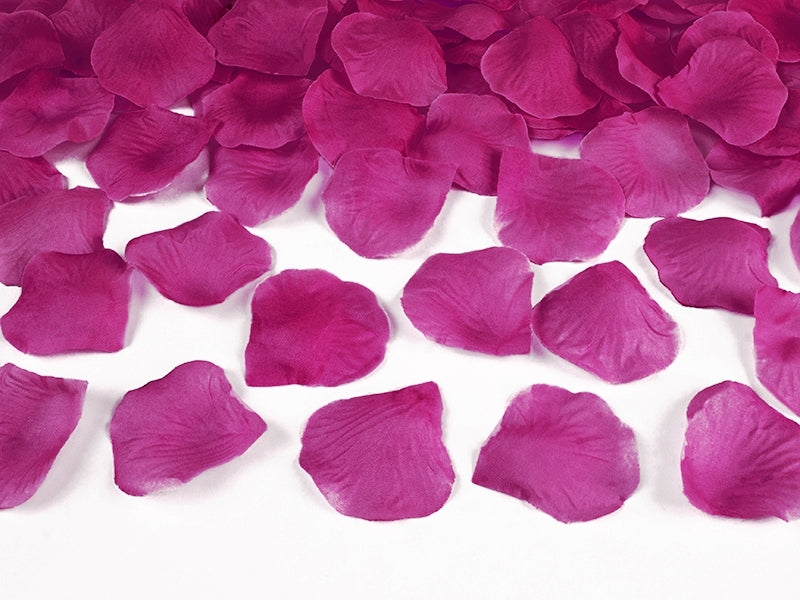 rosenblätter hochzeit dunkles pink