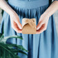 Geschenkboxen natur abgerundet mit Anhänger 10er