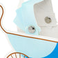 Geschenkboxen Kinderwagen 10 Stück Hellblau
