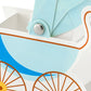 Geschenkboxen Kinderwagen 10 Stück Hellblau
