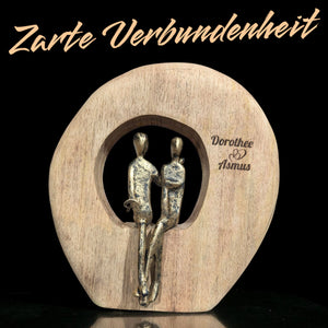 Persönliches Hochzeitsgeschenk 23,5x24x7 cm Deko Skulptur Paar