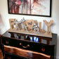 Schriftzug "Family" 55x21x7,5 cm mit graviertem Holzherz personalisierbar