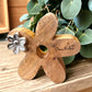 Holzblume aus Mangoholz 15cm | Personalisiertes Geschenk