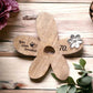 Holzblume 20x21x3cm personalisiertes Geschenk