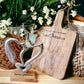 Personalisiertes Deko Brett aus Mangoholz natur 20x12x2cm