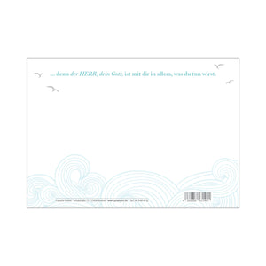 Postkarte Leuchtturm "Sei stark und mutig Jos 1,9"