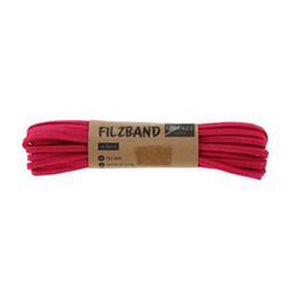 Filzband 4 mm stark, 5m lang, Farbe pink
