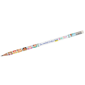 Kinder Bleistift "Du machst Gottes Welt bunter" mit Radierer
