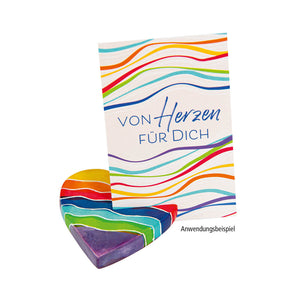 Speckstein Kartenhalter Herz