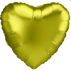 Folienballon Satin Luxe Herz Lemon