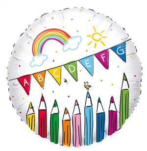 Folienballon rund Einschulung Schulanfang