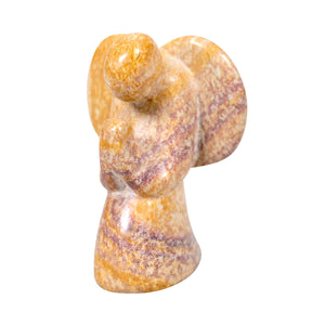 Figur Speckstein Engel 6cm | Unikat handgearbeitet