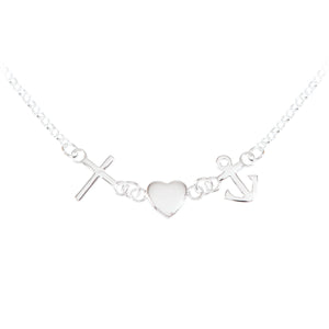 Hals- Kette Glaube Liebe Hoffnung | aus Sterlingsilber