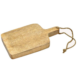 Deko Brett aus Mangoholz natur 20x12x2cm