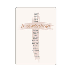 Postkarte Ostern Kreuz "Er ist auferstanden"