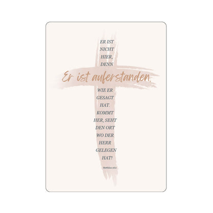 Postkarte Ostern Kreuz "Er ist auferstanden"
