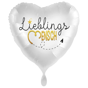 Folienballon Herz "Lieblingsmensch"
