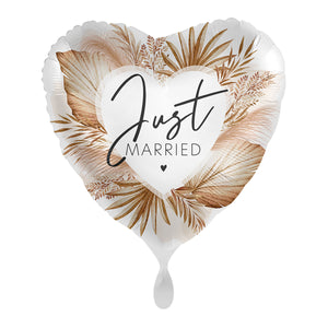 Folienballon Herz Boho "Just Married"