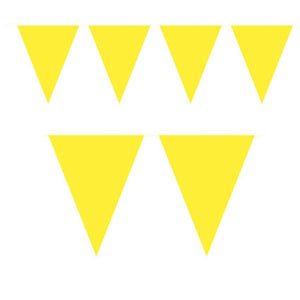Wimpelkette einfarbig gelb 10m
