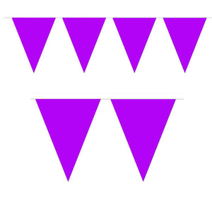 Wimpelkette einfarbig lila violett 10m
