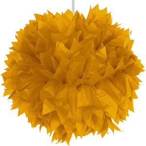 PomPom 30cm gold einzeln