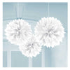 PomPom 40cm 3er-Set - weiß