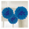 PomPom 40cm 3er-Set - königsblau