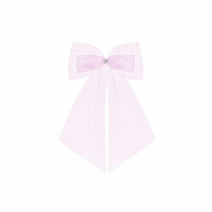 Elegante Doppelschleife als Hochzeits - Autodekoration 2er rosa