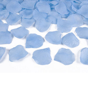rosenblätter hochzeit himmelblau