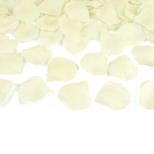 rosenblätter hochzeit cremefarben