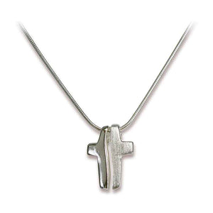 Halskette Kreuz 2-Teilig mit Anhänger und Kette aus 925 Silber