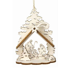 Baumschmuck DIY Mini-Krippe