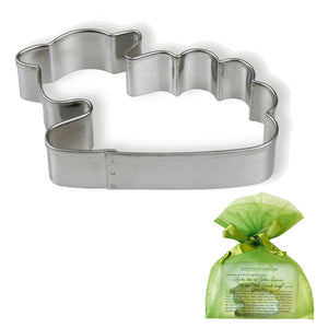 Ausstechform Osterlamm aus Weißblech 10 x 7 cm mit Rezept Oster Mitgebsel