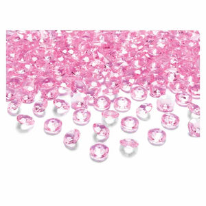 100 Kristall Diamanten 1,2 cm hellrosa