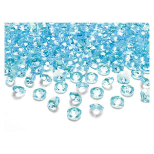 100 Kristall Diamanten 1,2 cm türkis