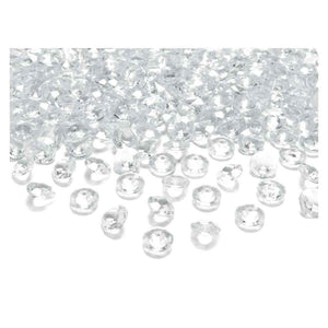 100 Kristall Diamanten 1,2 cm farblos
