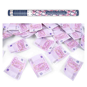 Konfetti-Kanone 60cm 500-Euro-Scheine