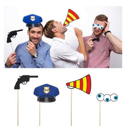 Foto-Requisiten Polizist, 4 Stück