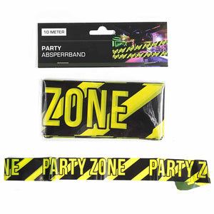 Party-Absperrband "Party Zone", ca. 10 m