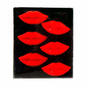 Magnete "Mund" rot, 6 Stück, CP33379--