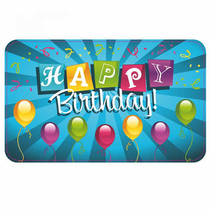 Frühstücksbrettchen aus Melamin "Happy Birthday mit Luftballons"