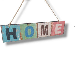 Tür-/Wandhänger Color Block "HOME"