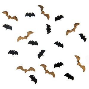 HALLOWEEN metallic Konfetti "Fledermäuse"